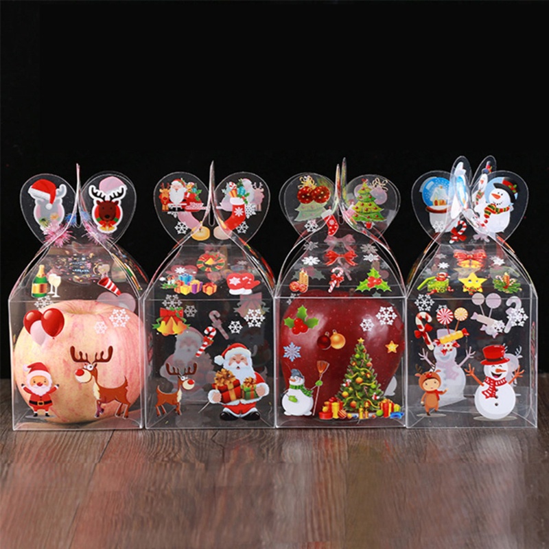 CLII Christmas for Box Transparent Candy Packaging Small Boxes Supplies