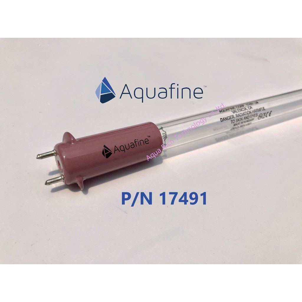 Aquafine UV P/N 17491 / 254 nm. Standard 30" ขั้วหลอด 2 ขาด้านเดียว