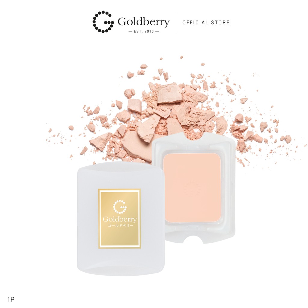 Goldberry Compact Foundation SPF25 PA++ - โกลด์เบอร์รี่ คอมเพ็ค ฟาวน์เดชั่น  แป้งผสมรองพื้น ปกปิดเนียน คุมมัน แป้งพัฟ