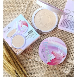 NEE CARA UNICORN PRESSED POWDER N663 นีคาร่า แป้งพัฟ ยูนิคอร์น