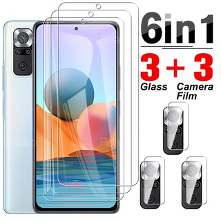 6 In 1 ฟิล์มกระจกนิรภัยกันรอยหน้าจอสําหรับ Xiaomi Redmi Note 10S 10 Pro Max สําหรับ Reme Redmi 10X Pro 5G