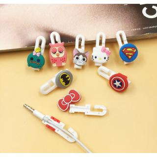 ✨พร้อมส่ง✨ สายเคเบิ้ลหูฟังพร้อมสายเคเบิ้ลลายการ์ตูน