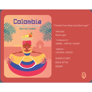 Colombia  Finca Santa Lucia Barrel-Aged "Orange Chiffon"