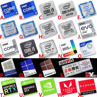 สติกเกอร์ฉลาก CPU i9 Cool Rui 8 9 10 11th Generation EVO สําหรับติดแล็ปท็อป