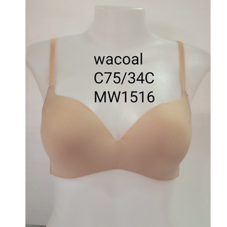 **ลดล้างสต๊อก**เสื้อในวาโก้ Lady wacoal แท้ MW1516 ไม่มีโครง คัพ A,B,C