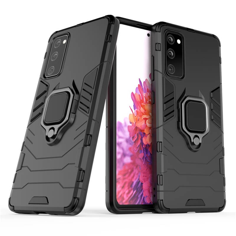 เคส Samsung Galaxy S20 FE ฮาร์ดเคสกันกระแทกเคสโทรศัพท์ Hybrid Armor Shockproof Ring Case Samsung S20 FE S20FE 5G Cover Stand
