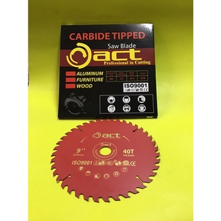 ใบเลื่อยวงเดือนตัดไม้ฟันทังสเตนคาร์ไบด์ ACT (9”x30T)(9”x40T)(9”x60T)