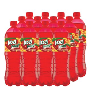 เอส เครื่องดื่มน้ำอัดลม เพลย์ น้ำแดง ขนาด 1 ลิตร แพ็ค x 12 ขวด S Soft drink, Soft drink, Red water, 1 liter, Pack x 12 b