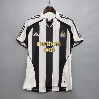 เสื้อกีฬาแขนสั้น ลายทีมชาติฟุตบอล Newcastle United 05-06 ชุดเหย้า สไตล์เรโทร