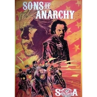 โปสเตอร์วงดนตรี วินเทจ Sons Of Anachy