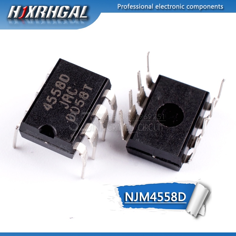 20pcs NJM4558D DIP8 NJM4558 DIP JRC4558D JRC4558 ใหม่และต้นฉบับ IC HJXRHGAL