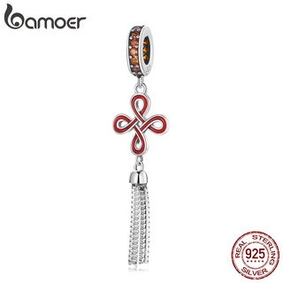 Bamoer Sterling 925 Silver Chinese Knot Shape Fashion Accessories Suitable For DIY Bracelet SCC2069