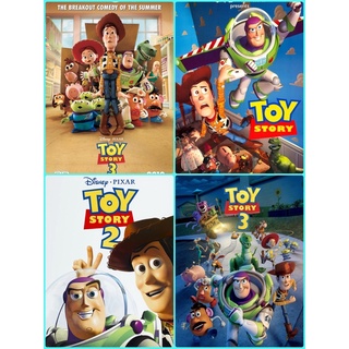 โปสเตอร์ อนิเมชัน Toy story 1-4 ขนาด 11.5 X 16.5 นิ้ว (A3)