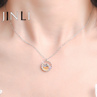 JINLI Fashion Necklace Jewelry Charm Alloy Geometry Whale Pendant Necklace for Women