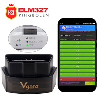 Android เครื่องสแกนเนอร์ Vgate Elm327 Icar Pro บลูทูธ 4.0 / 3.0 / Wifi Obd 2 สําหรับรถยนต์