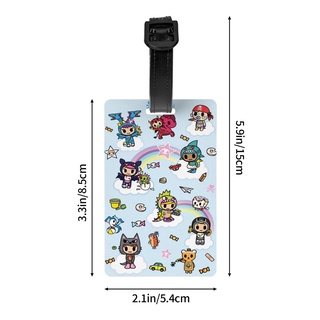 Tokidoki ป้ายแท็ก PVC 5.4*8.5 ซม. อุปกรณ์เสริม สําหรับติดกระเป๋าเดินทาง