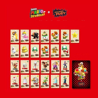 Switch Mario 3D World Kuba Fury Props Card Mario Amiibo Mini Card