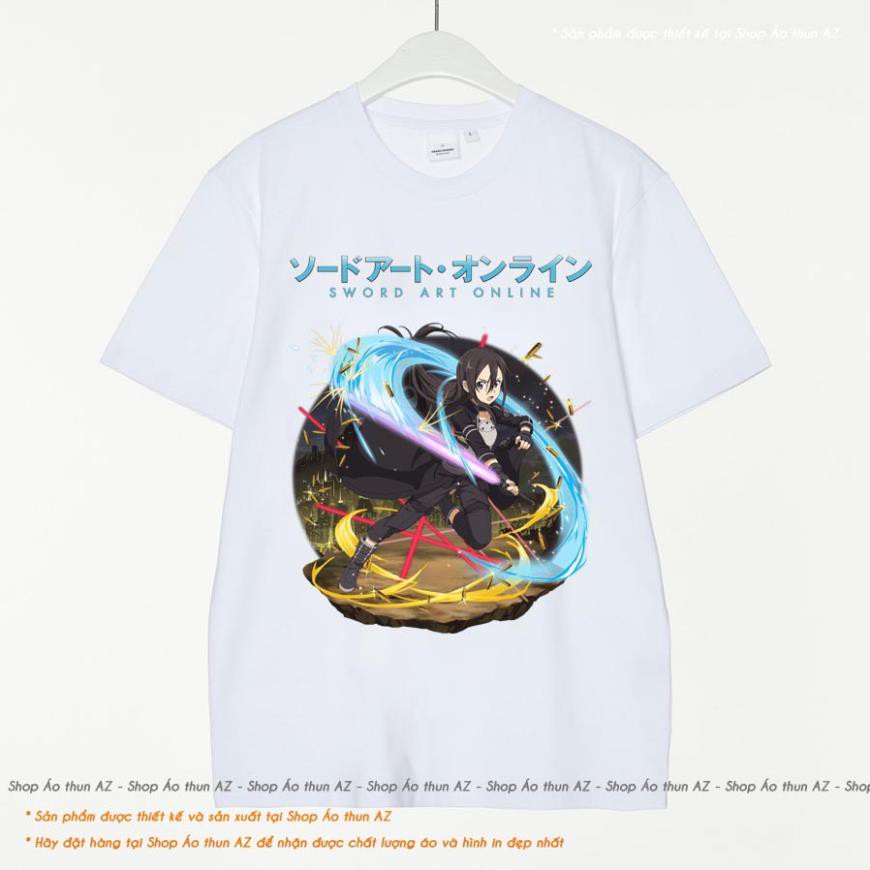 Sword Art Online Memory Defrag Kirito Ggo M2483 เสื้อยืดอนิเมะ - ขายดีที่สุด