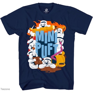 แขนสั้นcrew neckเสื้อยืดแขนสั้น คอกลม ผ้าฝ้าย พิมพ์ลาย Ghostbusters Afterlife Mini Stay Puft Marshmallow แฟชั่นฤดูร้อน ส