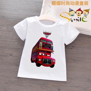 พร้อมส่ง เสื้อยืดลําลอง แขนสั้น พิมพ์ลายรถแข่ง 3D แฟชั่นฤดูร้อน สําหรับแม่ และเด็ก