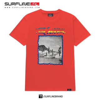 เสื้อยืดชาย Men T-Shirt - SL05150 - สีแดง (Surfline)