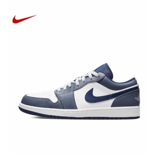 NIKE Air Jordan 1 Low navy blue ของแท้ 100% แนะนำ