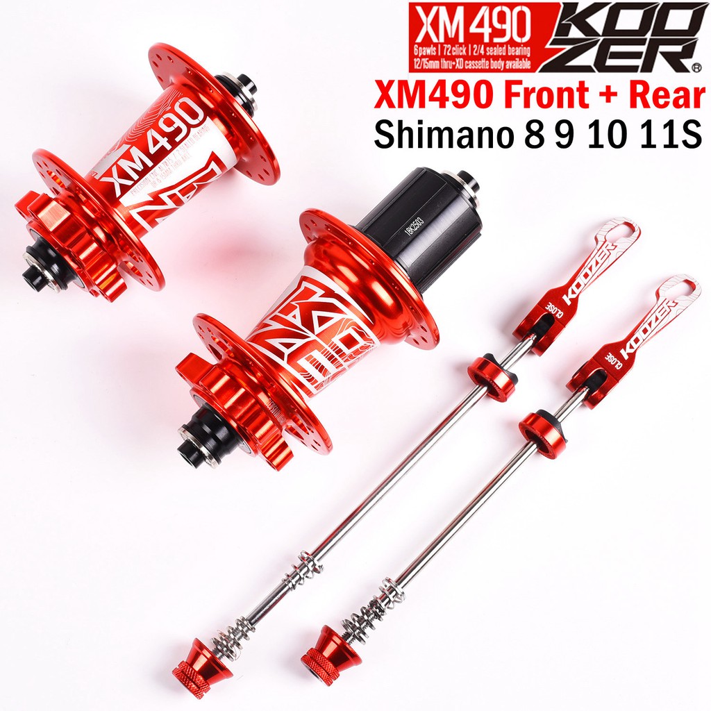 Koozer Xm490 ดุมจักรยาน 32 หลุม 6 Pawls 72 แหวน 4 แบริ่งจักรยานเสือภูเขา Hub สําหรับ HG จักรยานอุปกร