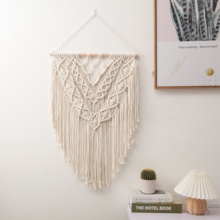 ที่แขวนผนังมาคราเม่ MACRAME ที่แขวนผนังโบฮิเมียน Bohemian Tapestry Wall Hanging พรมทอมือแขวนผนัง