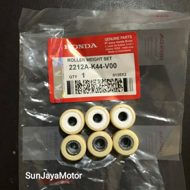 ชุดลูกกลิ้งถ่วงน้ําหนัก Honda Beat Pop Scoopy New Street Vario 110 F1 K44