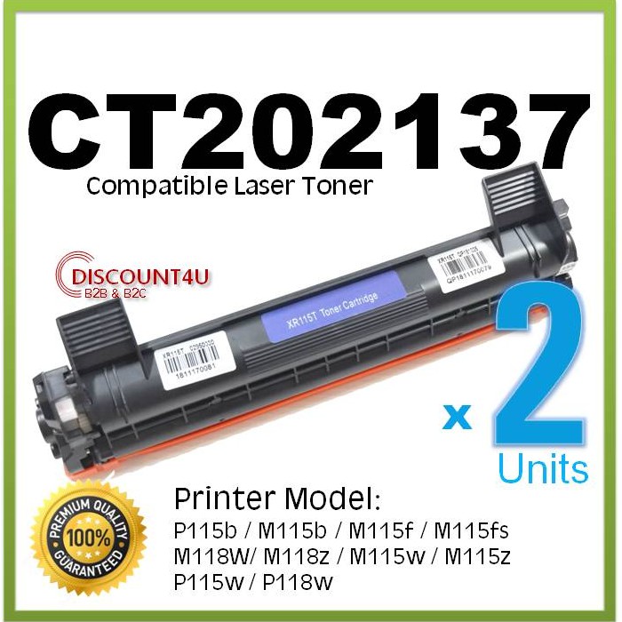 **Pack2** Discount4U Toner p115 รุ่น CT202137 ใช้กับ P115b/M115b/M115f/M115fs/M118W/ M118z/M115w/M11