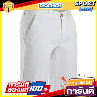 กางเกงขาสั้นสำหรับผู้ชายใส่เล่นกอล์ฟ (สีขาว) Mens golf shorts (white)