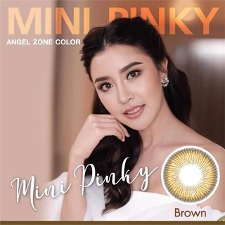 Angel Zone คอนแทคเลนส์ รุ่น Mini Pinky Brown 14.2 (รองรับสายตาปกติและค่าสายตาสั้น -0.50 ถึง -10.00)