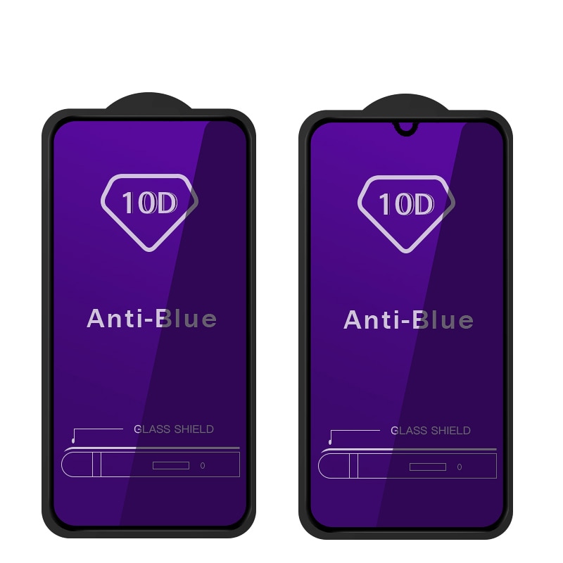 10D Anti Blue LightกระจกนิรภัยHuawei Nova 7 10 9 SE 7i 5T 3i Y70 Y5p Y6p Y7p Y8p Y8s Y6s Y7 Y6 Pro Y