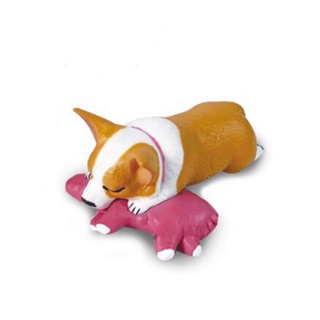 (มีไข่+ใบปิด)Gachapon หมาจิ๋ว Corgi (คอร์กี้ขี้เซา)