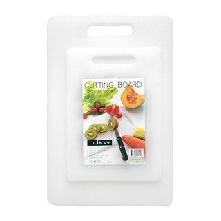 เขียงพลาสติกเหลี่ยม DKW M&amp;S 2 ชิ้น/ชุด อุปกรณ์เตรียมอาหาร PLASTIC CUTTING BOARD DKW M&amp;S 2PCS