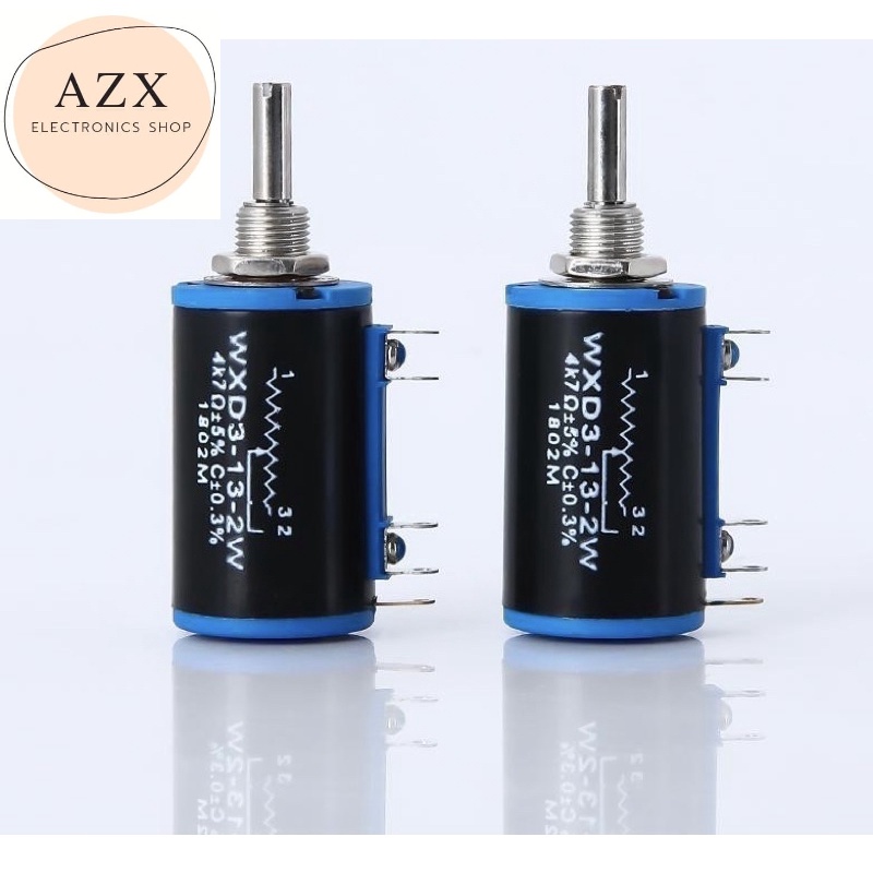 VR WXD3-13-2W Precision Rotary Multiturn Wirewound Potentiometer ตัวต้านทานปรับค่าได้ Variable Resis