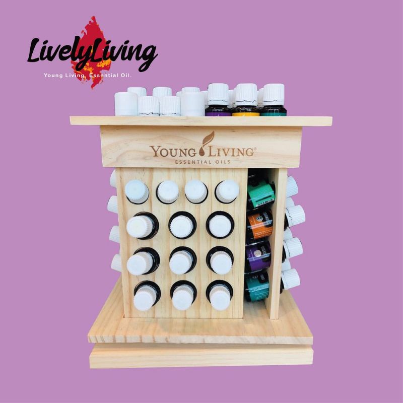 Young-Living YL 360 ชั้นวางน้ํามันหอมระเหยทาวเวอร์หมุนเพชร/Dewdrop/Lantern/Desert Mist /Feather The 