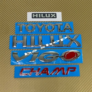 โลโก้* Hilux + vigo + Toyota + champ+ Hilux สติ๊กเกอร์ฟอย ( ชุด 5 ชิ้น )