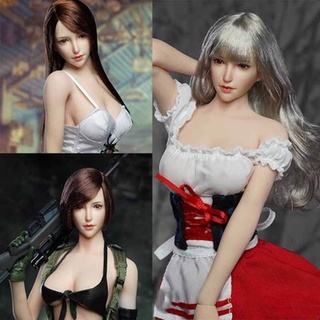 1/6 Scale SDH017 Asian Female หุ่นผมยาว Ab C แกะสลักสามชิ้นสําหรับ 12นิ้ว Action Figures Body