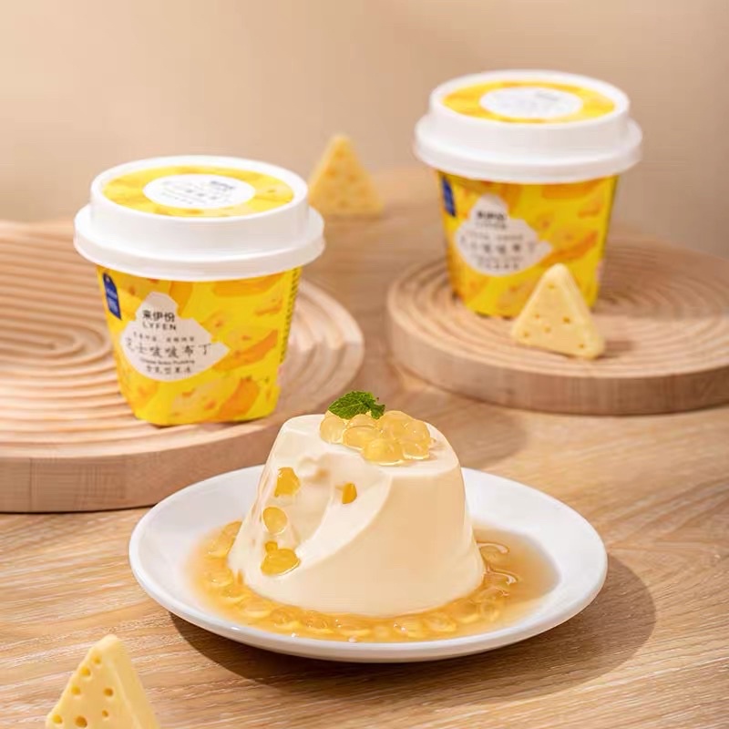 (พร้อมส่ง) พุดดิ้งชีส / พุดดิ้งพีชนมสด / พุดดิ้งไข่คาราเมล / พุดดิ้งชีสพีช Lyfen หวังอี้ป๋อ