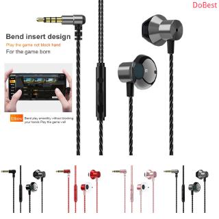 ชุดหูฟังแบบเสียบสาย 3.5 มม. L ชุดหูฟังสเตอริโอเบสพร้อมไมโครโฟน 3.5 mm L Plug Wired headphones Stereo Bass Game Headset with Microphone For PC Laptop PS4 phones