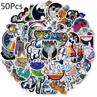 NASA Space Astronaut Stickers 50Pcs/Set Japanese Anime Waterproof Stickers  Decal for toys