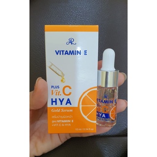 เซรั่มบำรุงผิวหน้า AR Vitamin E Plus Vit C Hya Gold Serum 10ml.ซึมเร็ว ผิวนุ่มชุ่มชื่น ผิวดูเปล่งประกาย/อ่อนเยาว์