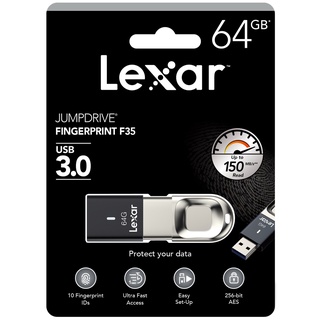 Lexar 64GB F35 JumpDrive Fingerprint USB3.0 (150MB/s)