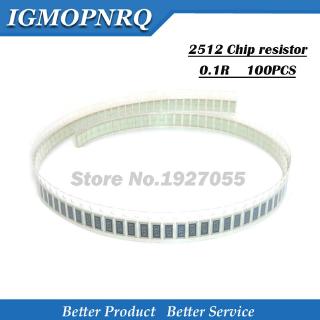 50PCS 2512 Chip resistor 1W 1% 0.1R 0.1 ohm R100 SMD Resistor 0.1r 1% 1w new