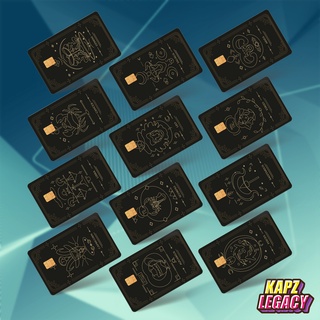 Kapzlegacy สติกเกอร์การ์ดธนาคาร ATM Touch n Go Skin Debit Credit TnG Cards Chip