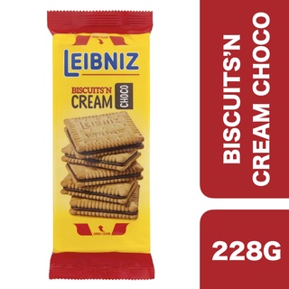 Bahlsen Leibniz Biscuitsn Cream Choco 228g ++ บาวเซ่น ไลบ์นีซ บิสกิตแอนด์ครีมช็อกโก 228 กรัม