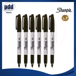 6 pc Sharpie Fine Point 1.0 mm Permanent Markers - 1 ด้าม Sharpie ชาร์ปี้ ไฟน์ 1.0 มม ปากกามาร์คเกอร์ [Pdd Premium]