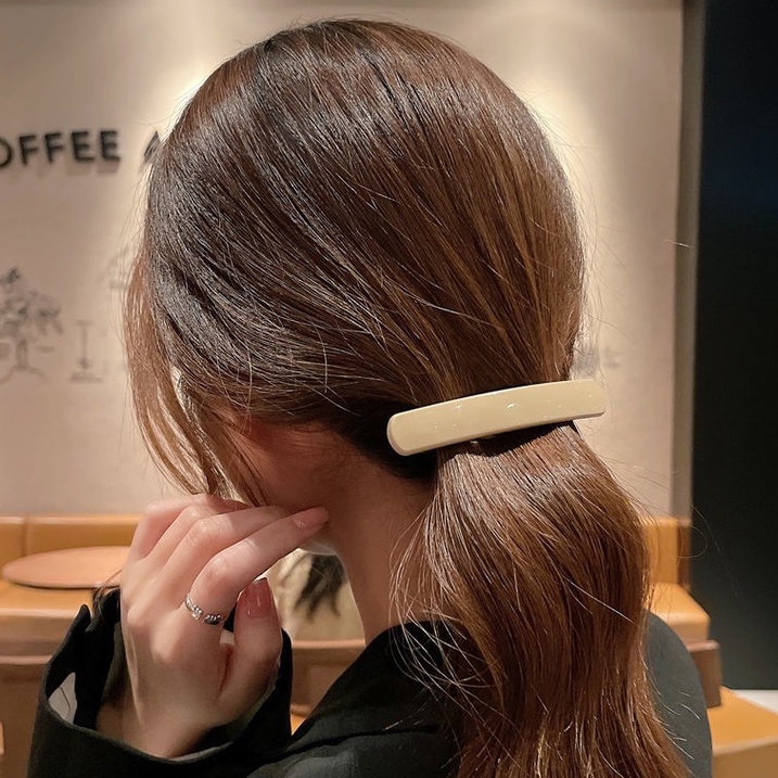 กิ๊บติดผมสปริง Korean Spring Clip ขนาด 9 cm. น่ารักสไตล์เกาหลี หนีบแน่นอยู่ทรง กิ๊บหนีบผม กิ๊บเกาหลี ยางรัดผม กิ๊บแฟชั่น ราคา ถูกที่สุด ดีลบีเคเค แกลเลอรีภาพที่ 2