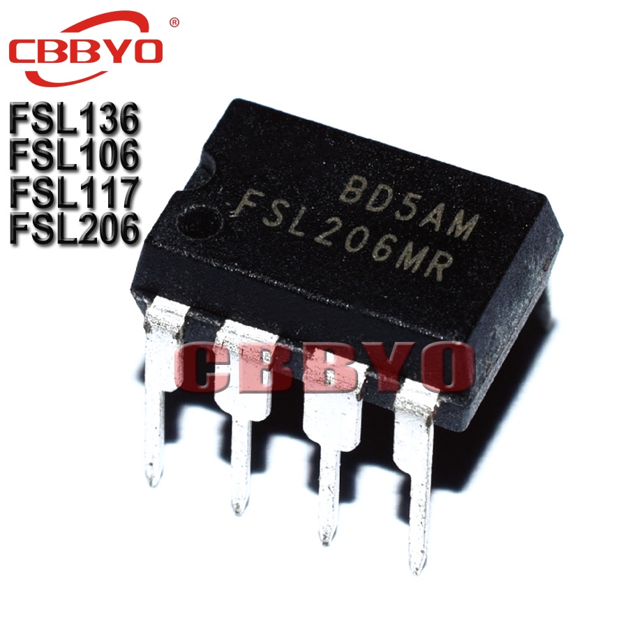 5pcs FSL136MR DIP-8 FSL136 ยี่ห้อใหม่ FSL136M DIP FSL106HR FSL106MR FSL206 FSL206 FSL206HR FSL117MR 